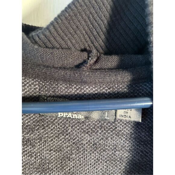 PrAna tunic zipper jacket black large back design organic cotton India - Picture 3 of 8